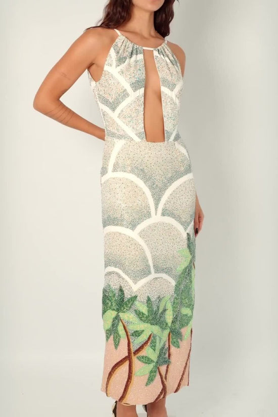 Scallop Hand Beaded Dress - Oceanus Swimwear