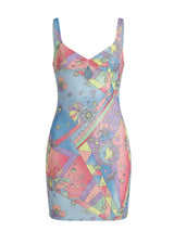 Aliona Embellished Luxury Multi-Coloured Party Dress