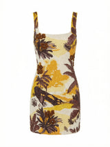 Kulani Kinis x Oceanus Golden Sunset Beaded Mini Dress
