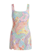 Boston Vibrant Hand-Beaded Dress in Pastel
