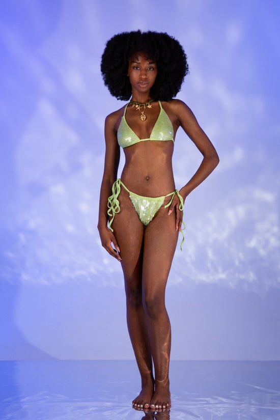 Sienna Sequin Bikini Bottom - Oceanus Swimwear