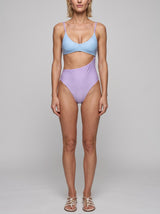 Luna Veil Sky Blue & Lilac Swimsuit