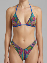 Talia Hand Embroidered Multi Colour Bikini Top