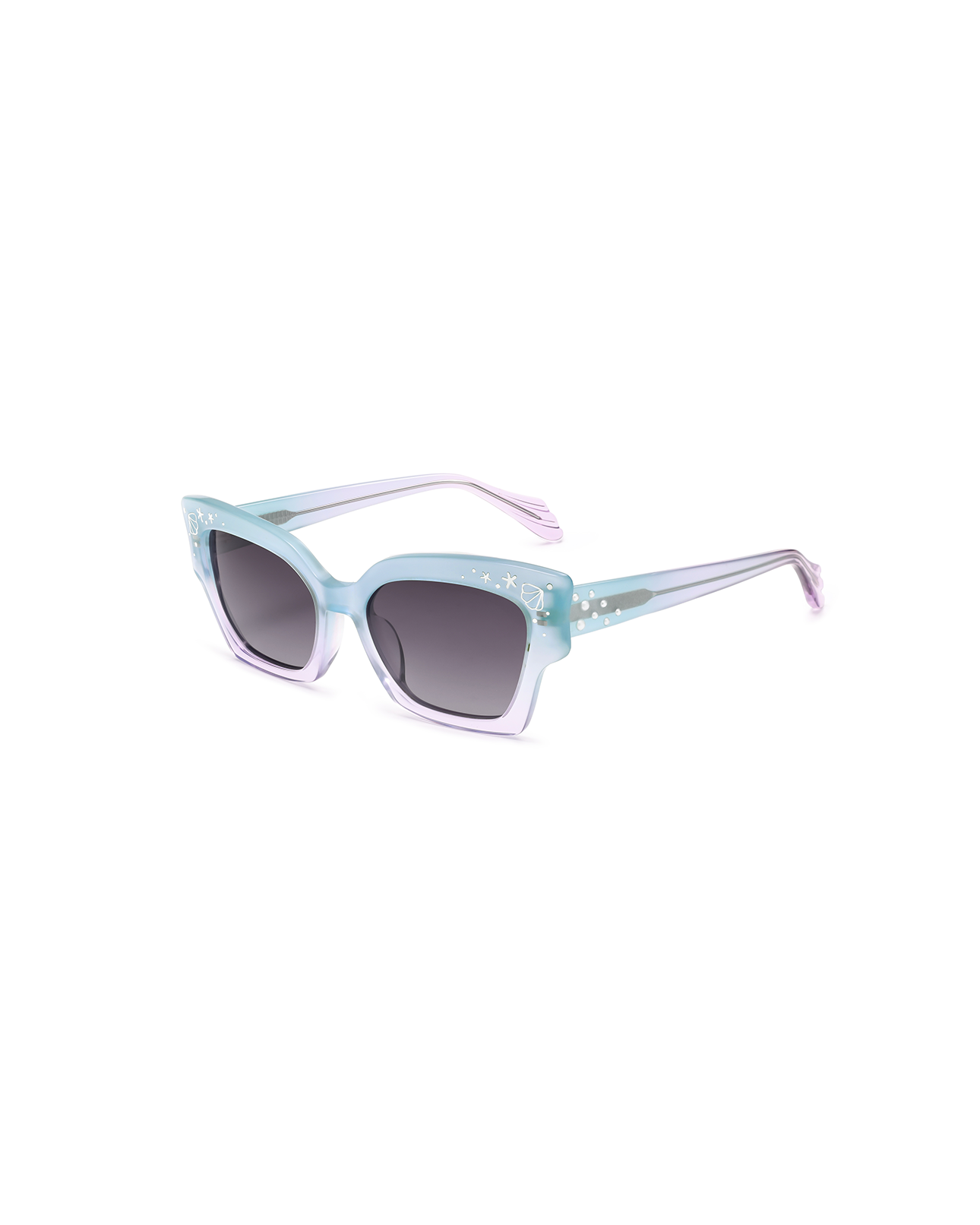 邦楽 QUEEN RABBIT / OCEANUS Oceanus x SOJOS Melody Sunglasses Blue