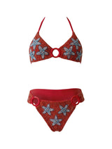 Mia Marina Red Bikini Top