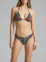 Talia Hand Embroidered Multi Colour Bikini Top