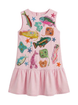 Arizona Big Ruffle Kids Dress Multi Colour