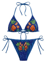 Mulata Hand-Beaded Bikini Top in Stock