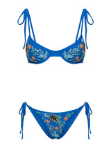 Los Angeles Hand-Embroidered Underwire Multi Color Bikini Top in Stock