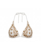 Astra White Bikini Top