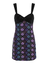 Oceanus | Disney Ursula Black Mini Dress