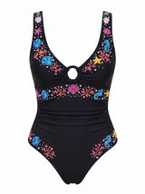 Oceanus Pearl Tide Black Swimsuit