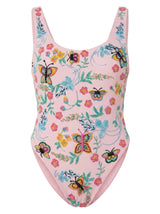 Alabama Floral Hand Embroidered One Piece Swimsuit Multi Colour