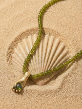 Bubbles and Bling Green Necklace