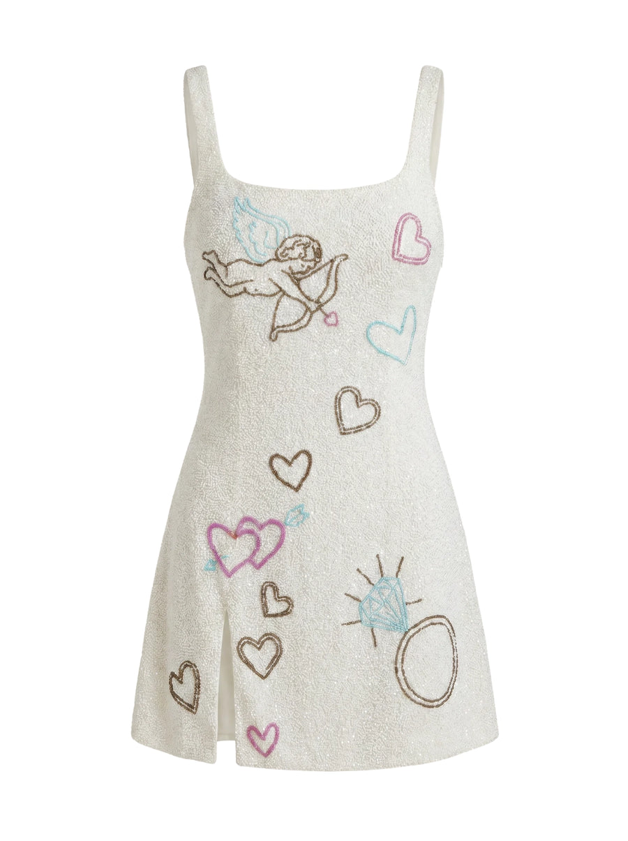 Cupid Love White Mini Dress