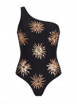 Callie Velvet Swimsuit in Black