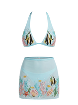 Curve Moorish Idol Co-ord Skirt - Blue