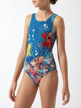 Oceanus | Disney Kids Mystic Shores Swimsuit Blue