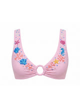 Oceanus Pearl Tide Multi-color Bikini Top