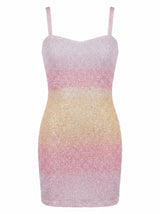 Cassie Ombre Mini Dress