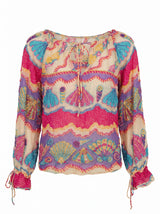 Shell Reverie Pink Multi Blouse