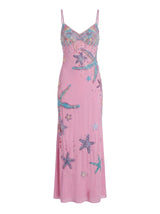 Crescent Shell Pink Long Dress