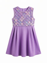 Oceanus | Disney Kids Pearl of Ursula Purple Dress