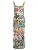 Tropica Pink Maxi Dress