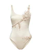 Pearl Reef Asymmetric Multi Colour Swimsuit