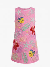 Oceanus | Disney Kids Seabreeze Fuschia dress
