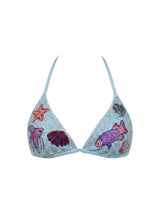 سمراء Samaraa Blue Bikini Top