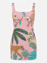 Sofia Jungle Pink Mini Dress