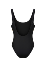 Black swimsuit on a white background