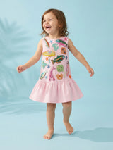 Arizona Big Ruffle Kids Dress Multi Colour