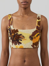 Kulani Kinis x Oceanus Golden Sunset Beaded Co-ord Top