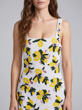 Lemon Blossom Multi Color Mini Dress