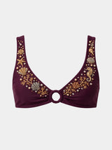 Coral Bikini Burgundy With Ring
