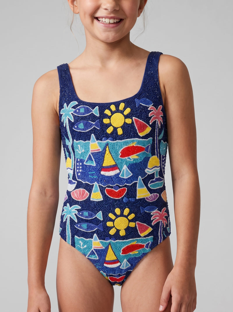 Lume Swell Kids Swimsuit Multi Colour
