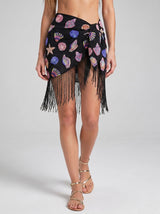 Oceanic Multi Colour Tasseled Sarong