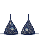 Lola Navy Bikini Top