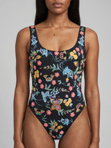 Alabama Floral Hand Embroidered One Piece Swimsuit Multi Colour