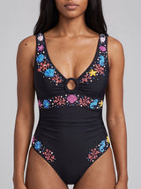 Oceanus Pearl Tide Black Swimsuit