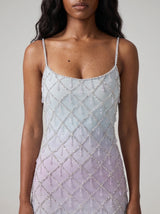 Arabella Blue Purple Ombre Mini Dress