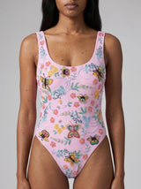 Alabama Floral Hand Embroidered One Piece Swimsuit Multi Colour