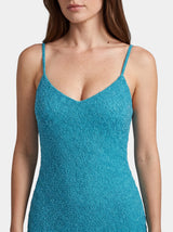 Oceanus Blue Plan Mini Dress