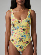 Alabama Floral Hand Embroidered One Piece Swimsuit Multi Colour