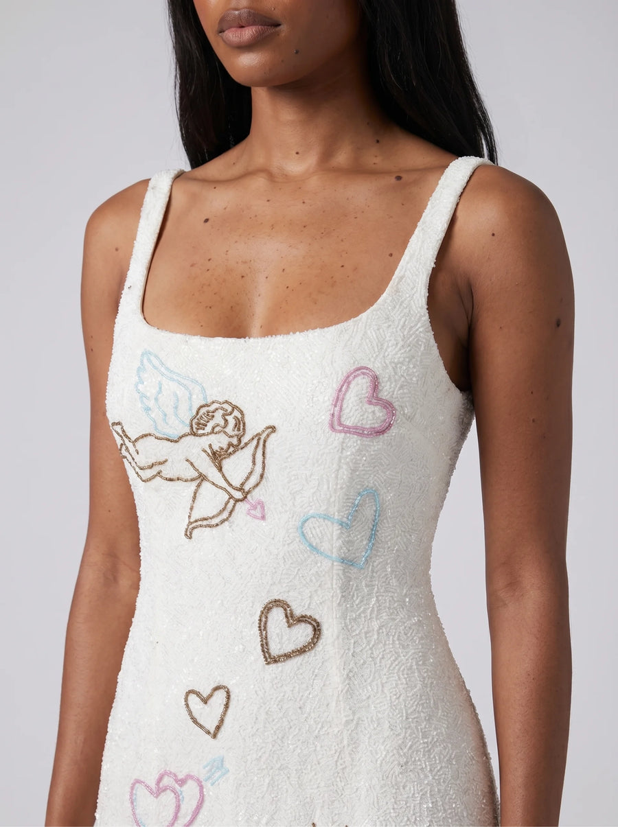 Cupid Love White Mini Dress