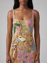 Safari Garden Beaded Maxi Dress