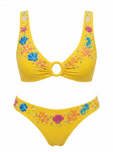 Oceanus Pearl Tide Multi-color Bikini Bottom
