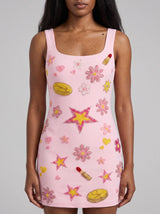 Totally Spies Lycra Mini Dress Cosmetic Pink